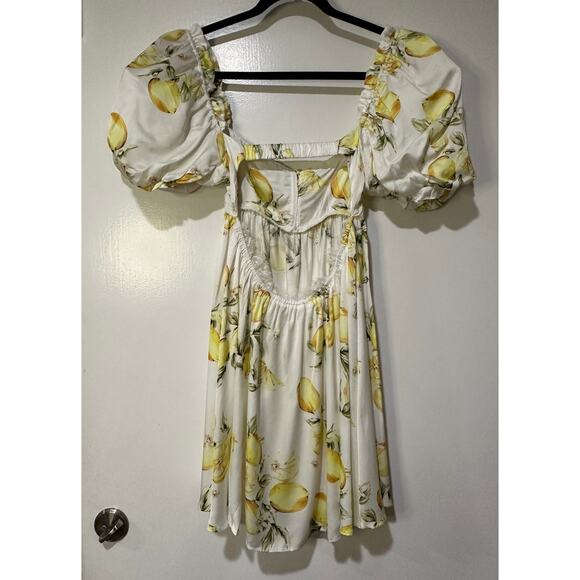 For Love & Lemons Serafina Floral Mini Dress Size Medium NWT Flirty Feminine - Picture 10 of 15